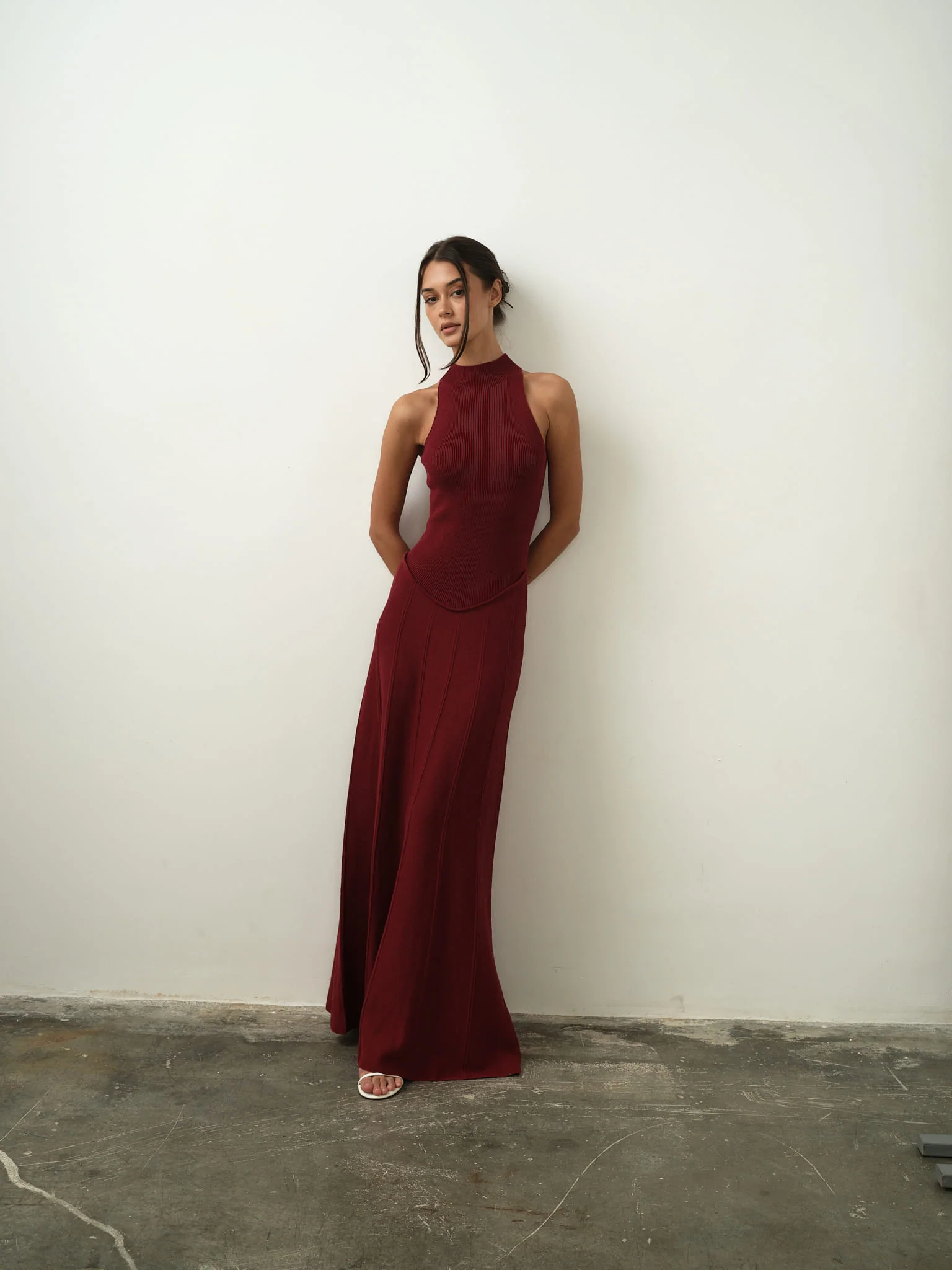 Asteri Maxi Dress in Cotton Knit - Image 10