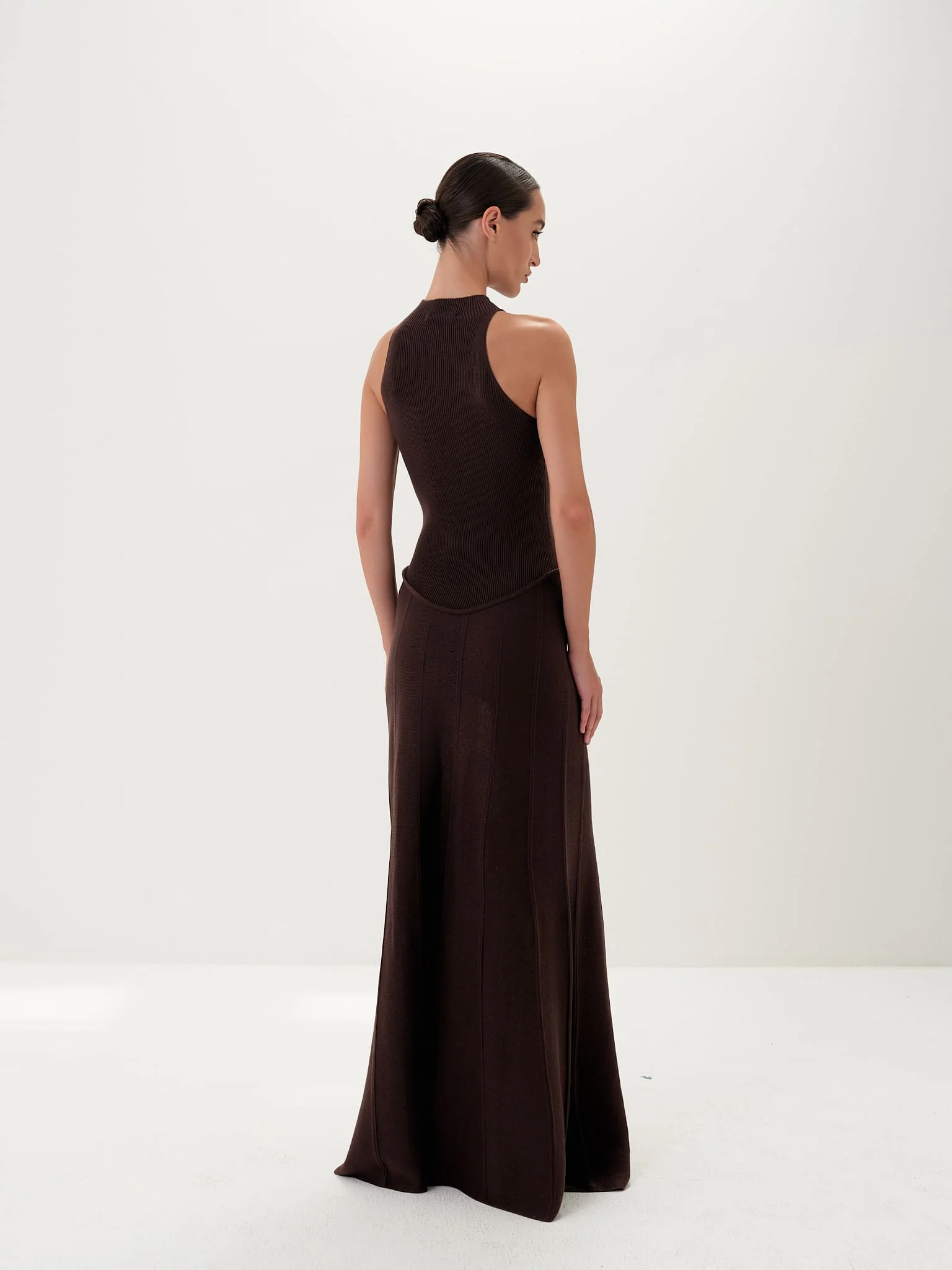 Asteri Maxi Dress in Cotton Knit - Image 4