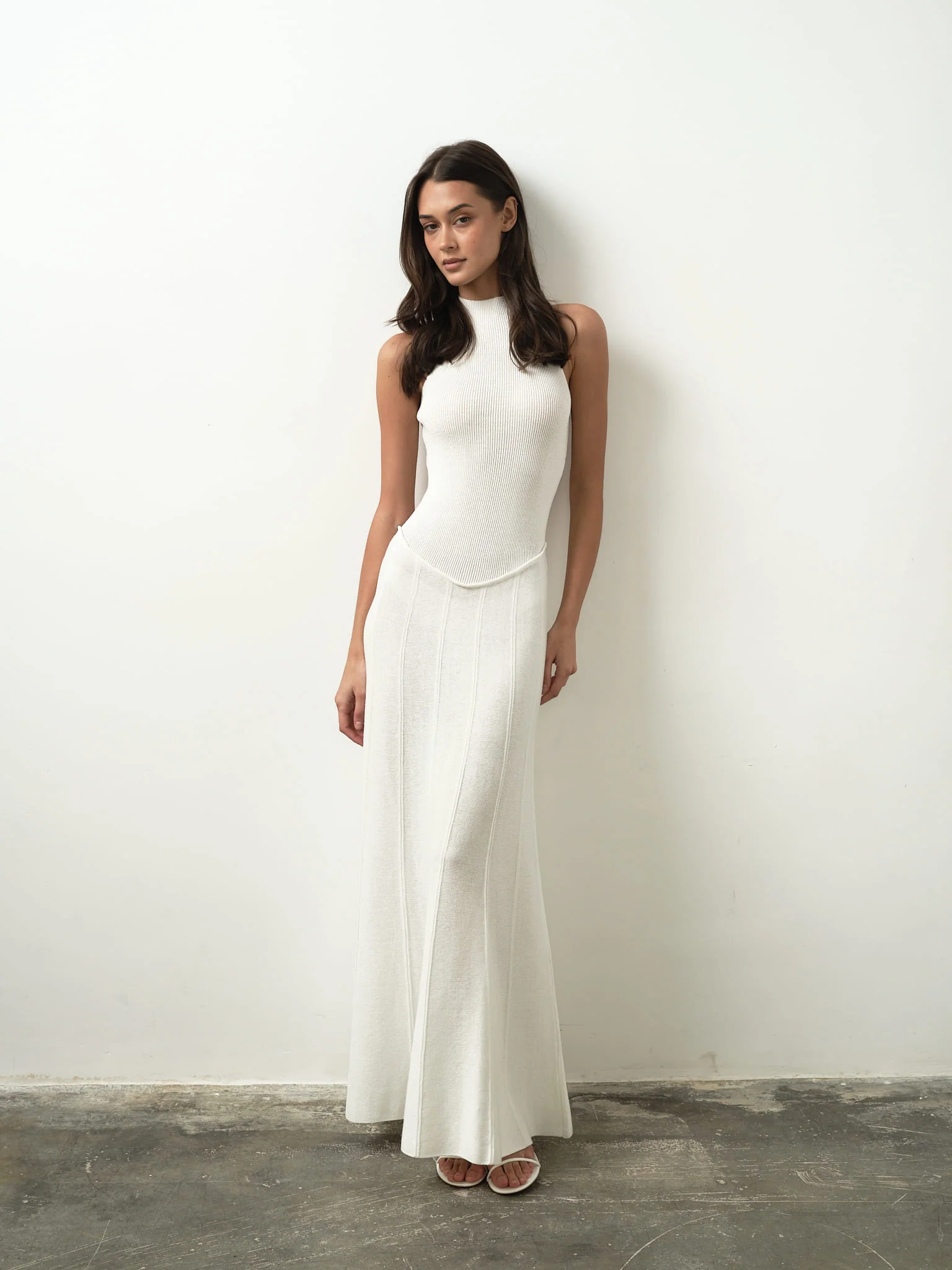 Asteri Maxi Dress in Cotton Knit - Image 5