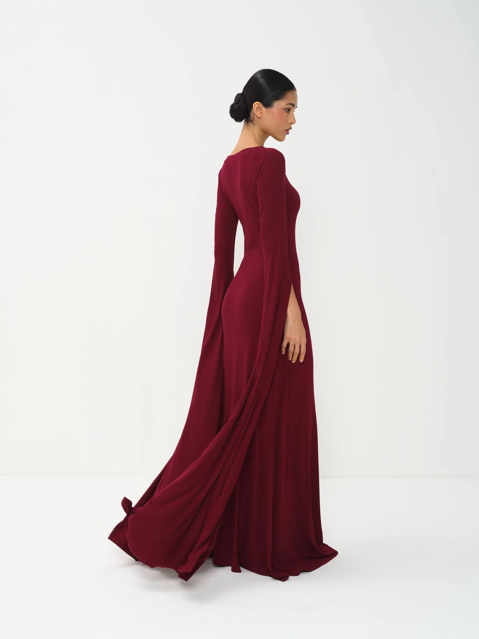 Ayara Long Sleeve Gown in Bamboo Jersey - Image 5