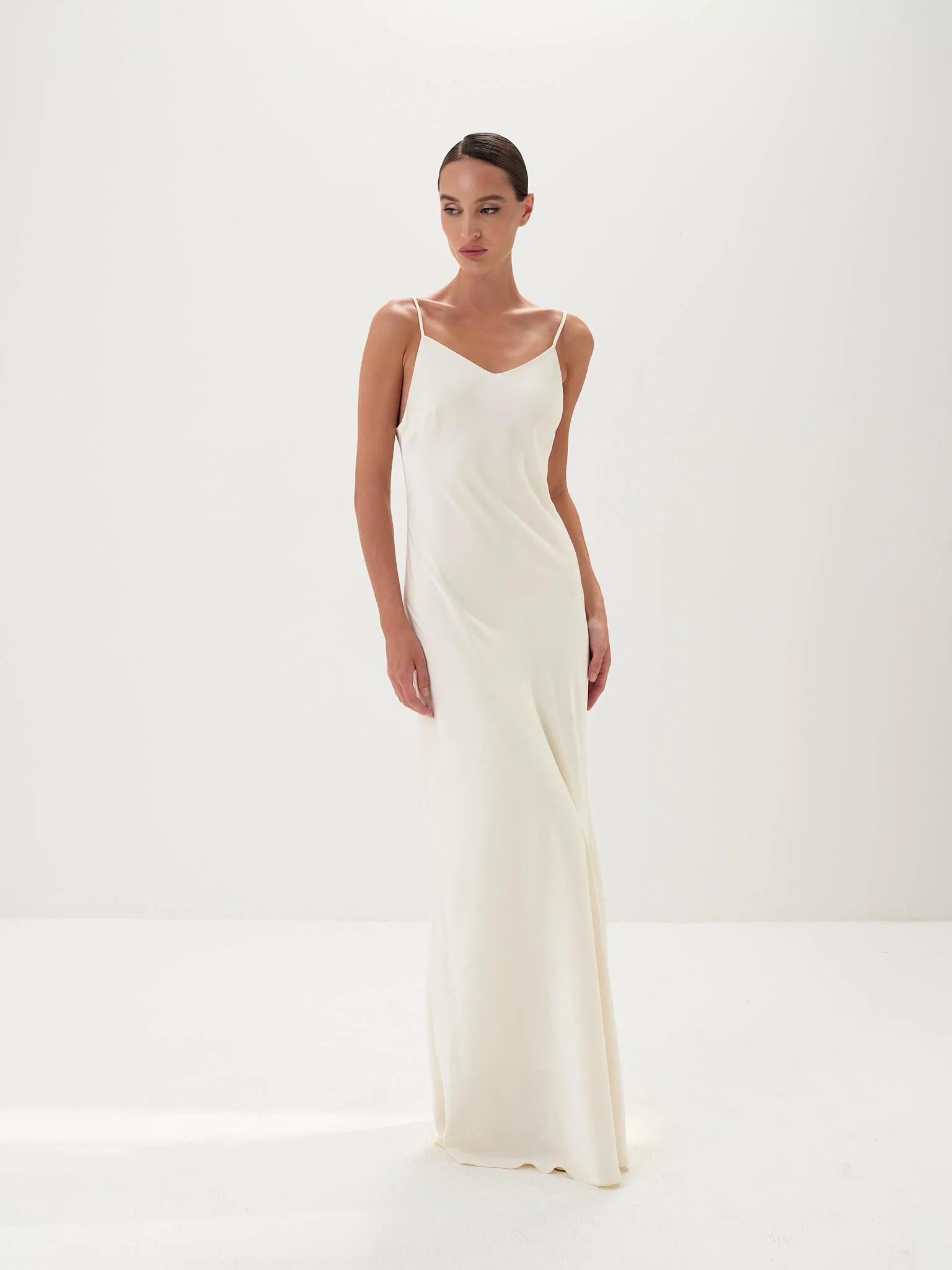 Estelle Cape Gown in Naia™ Satin - Image 5