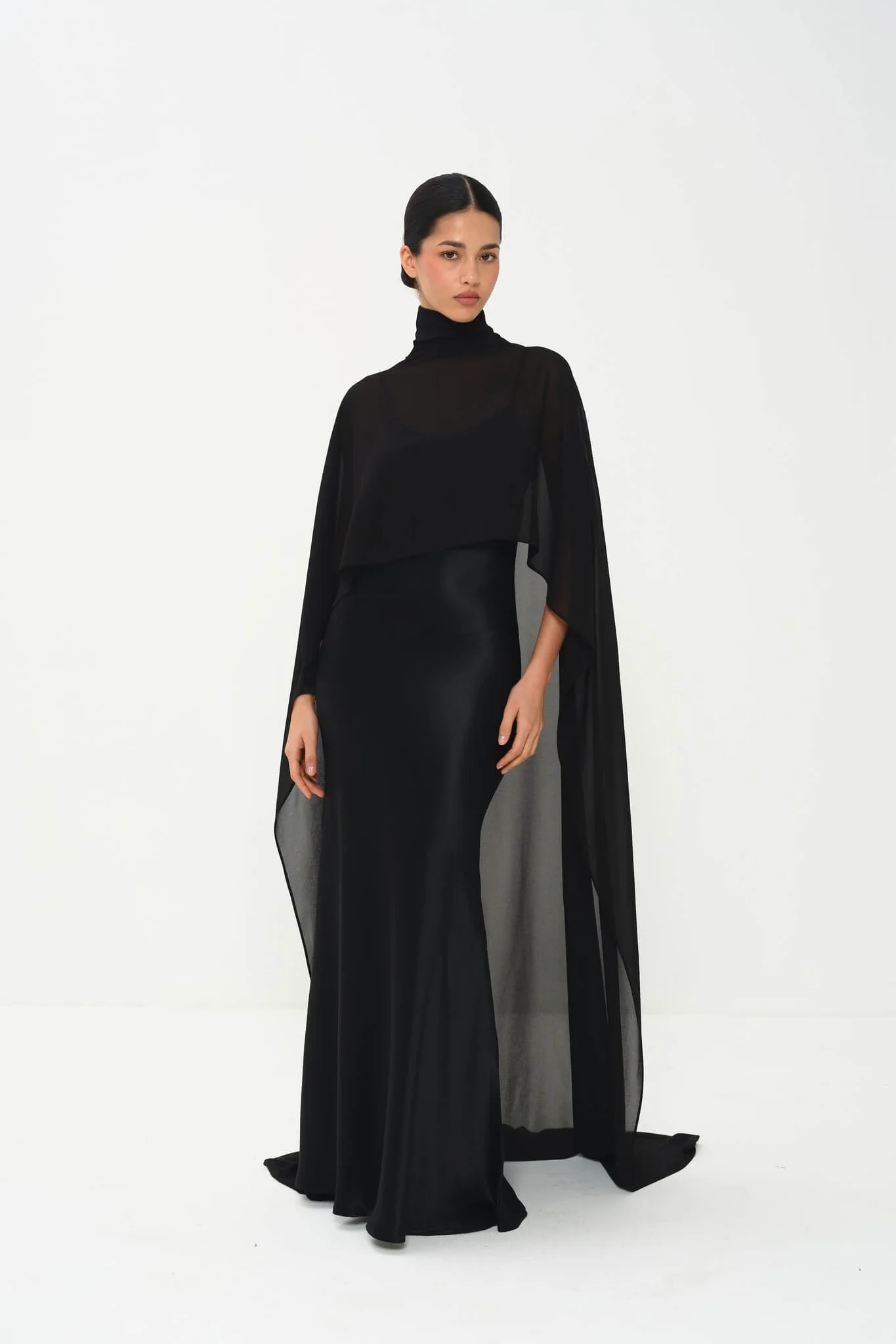 Estelle Cape Gown in Naia™ Satin - Image 6