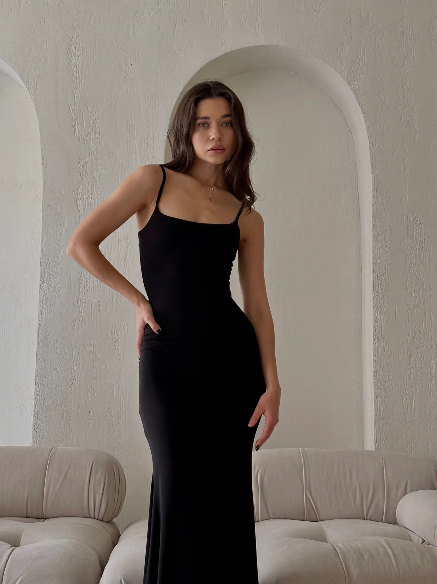 Etta Fitted Slip Maxi Dress - Image 12