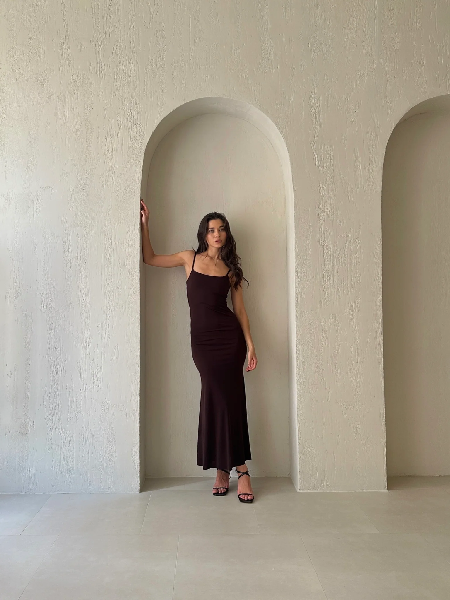 Etta Fitted Slip Maxi Dress - Image 7