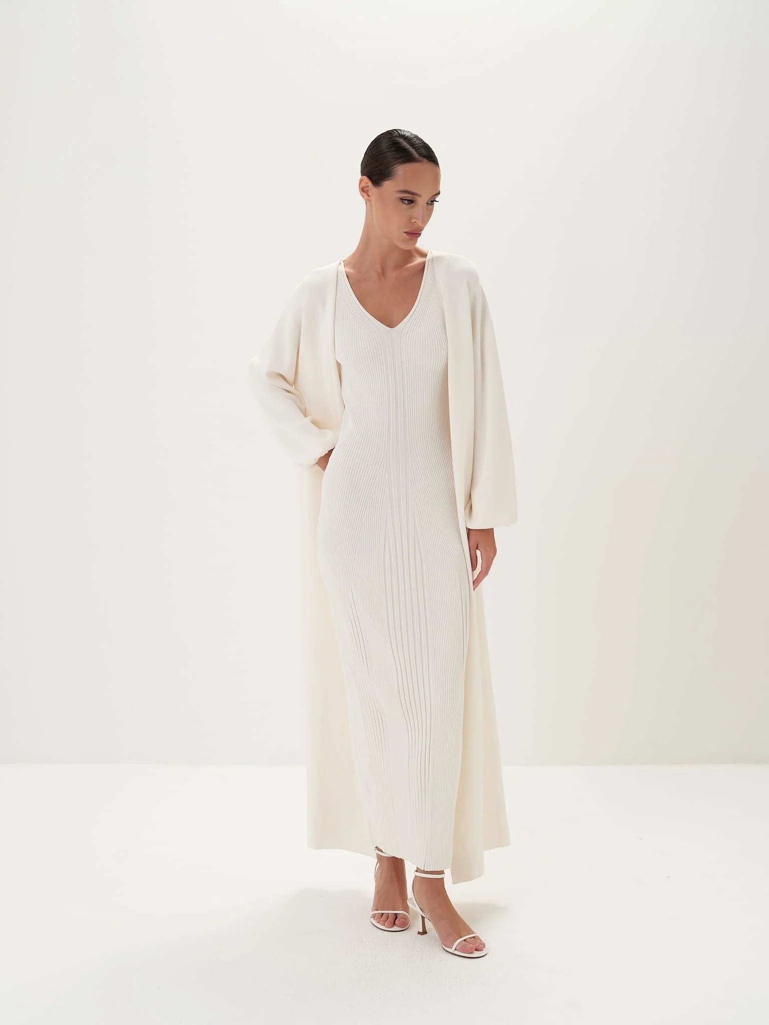 Liana Maxi Dress & Jacket Set in Viscose Knit - Image 3