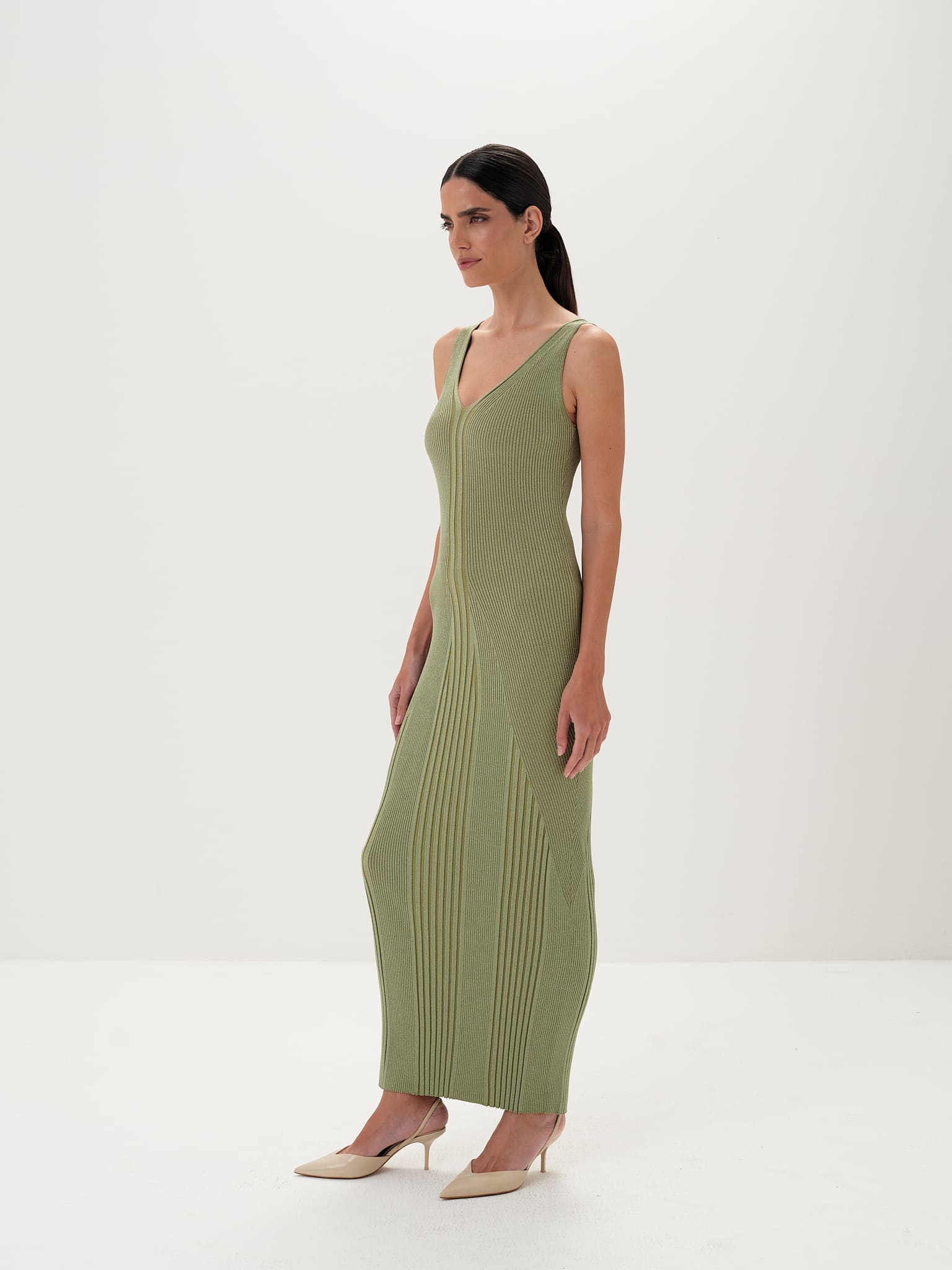 Liana Maxi Dress & Jacket Set in Viscose Knit - Image 8