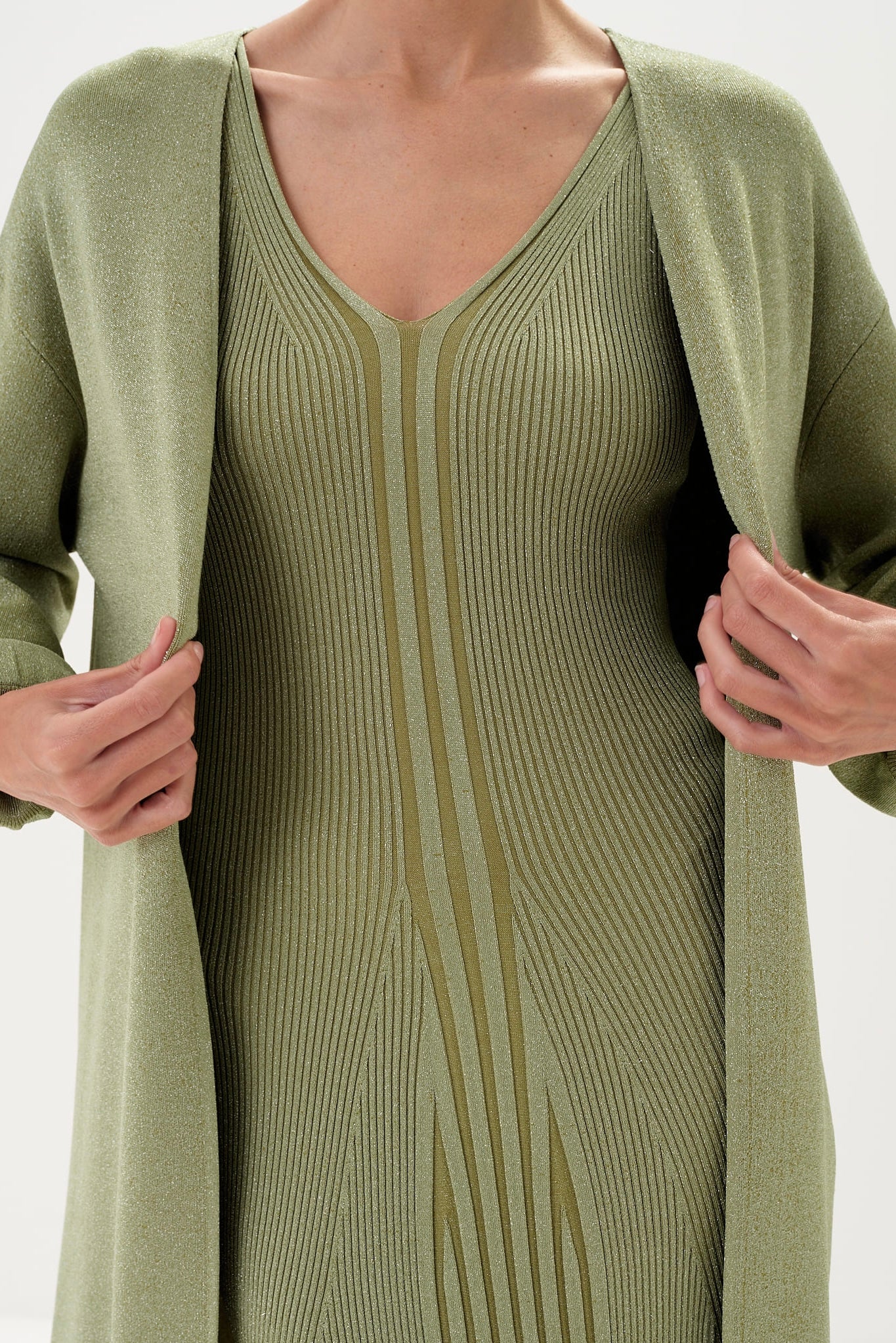 Liana Maxi Dress & Jacket Set in Viscose Knit - Image 9