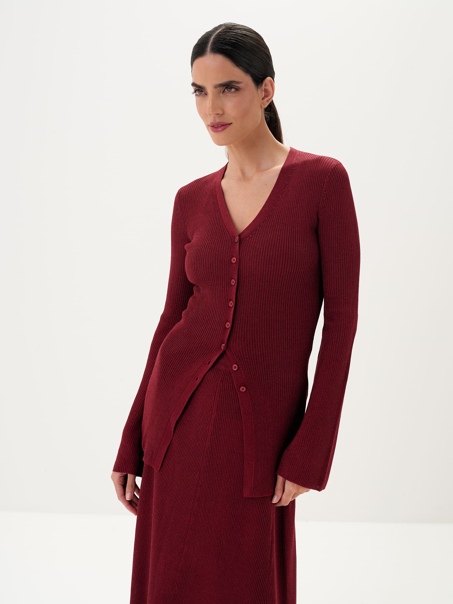 Luna Top & Skirt Set in Viscose-Cotton Knit - Image 8