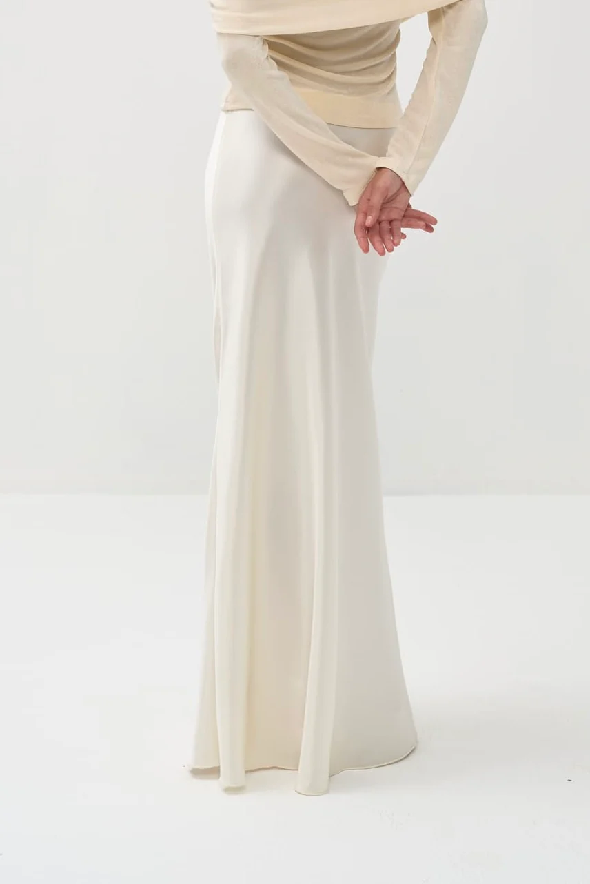 Rhea Maxi Skirt in Naia™ Satin - Image 6