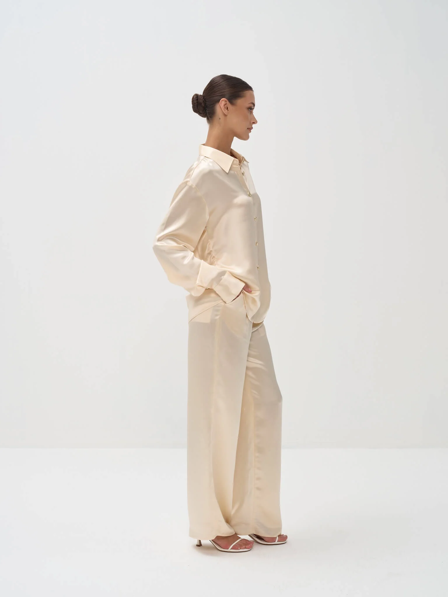 Roisin Shirt & Pants Set in Naia™ Satin - Image 3