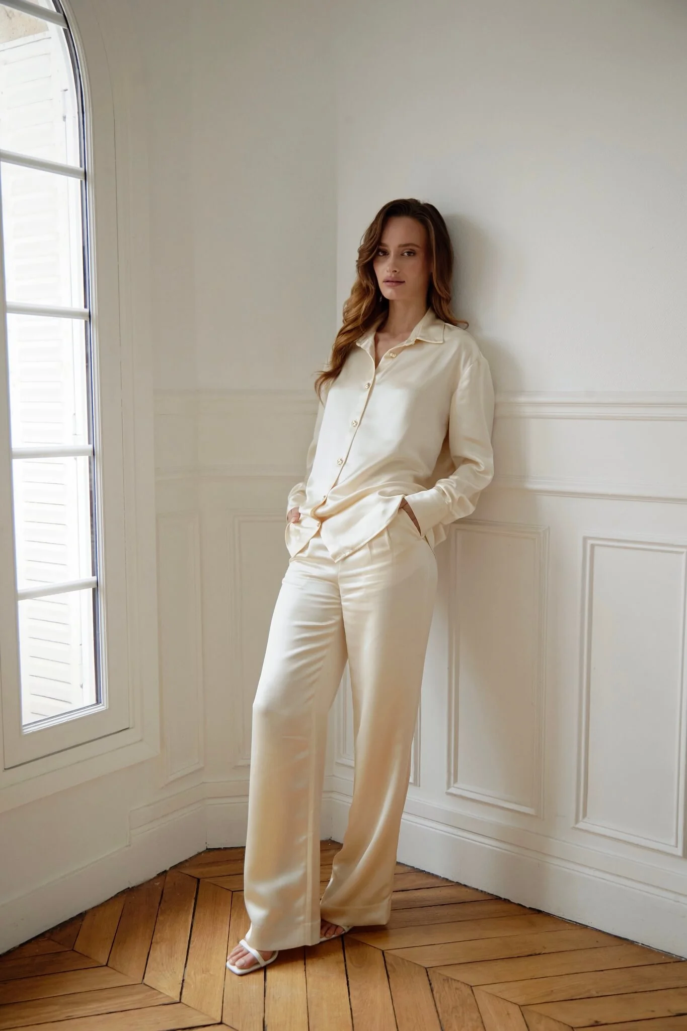 Roisin Shirt & Pants Set in Naia™ Satin - Image 4