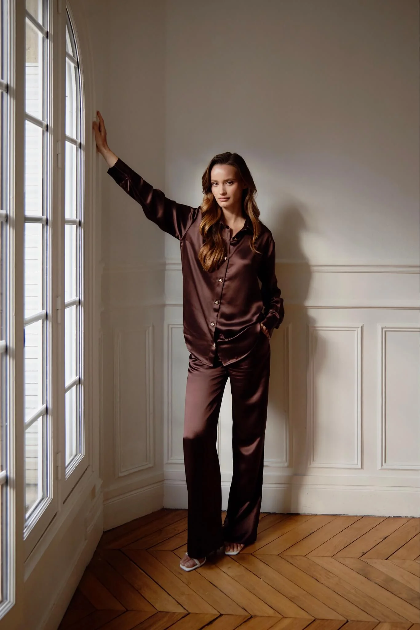 Roisin Shirt & Pants Set in Naia™ Satin - Image 9