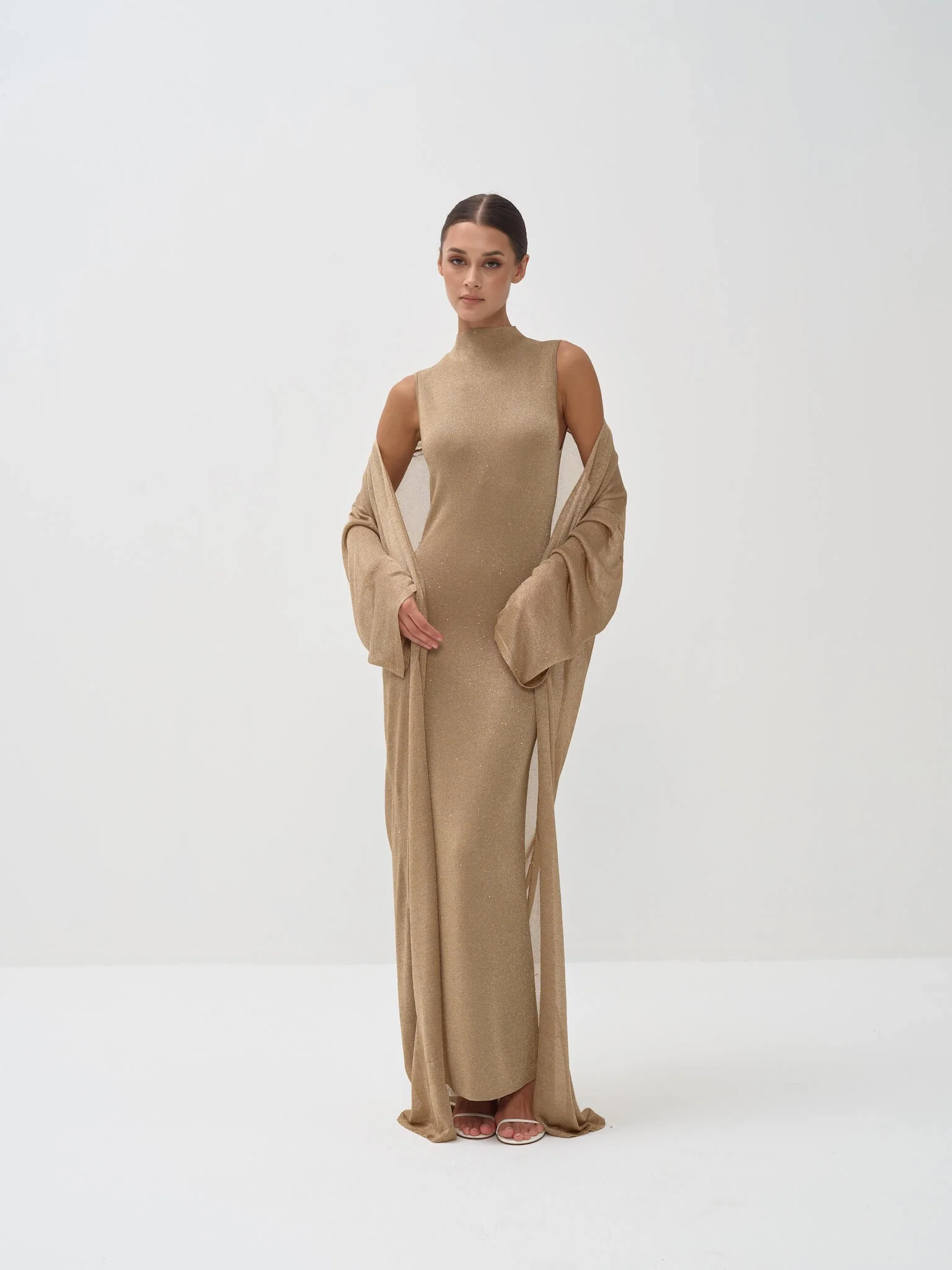 Sevin Dress Set in Viscose Knit with Lurex - Image 3