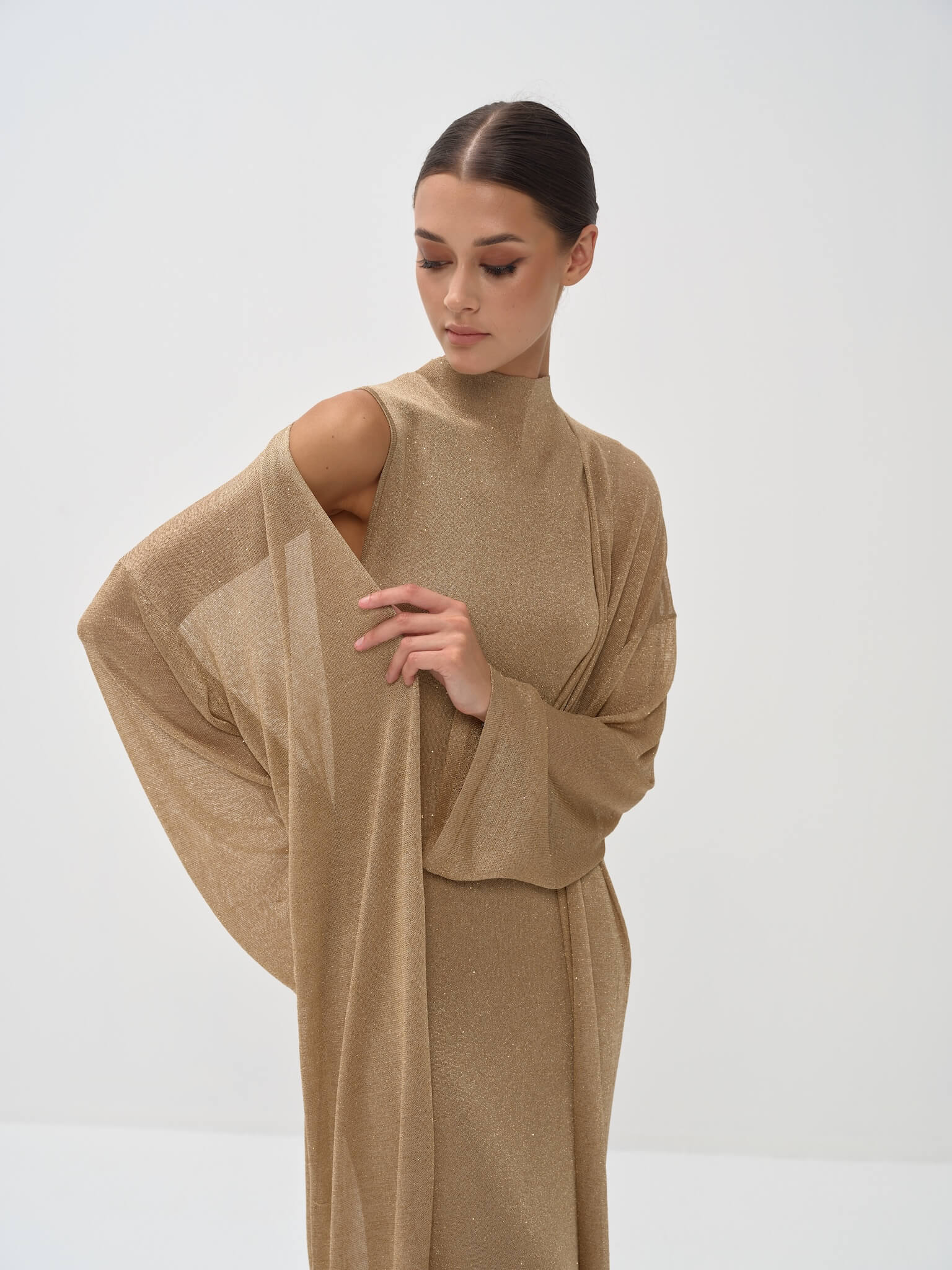 Sevin Dress Set in Viscose Knit with Lurex - Image 6