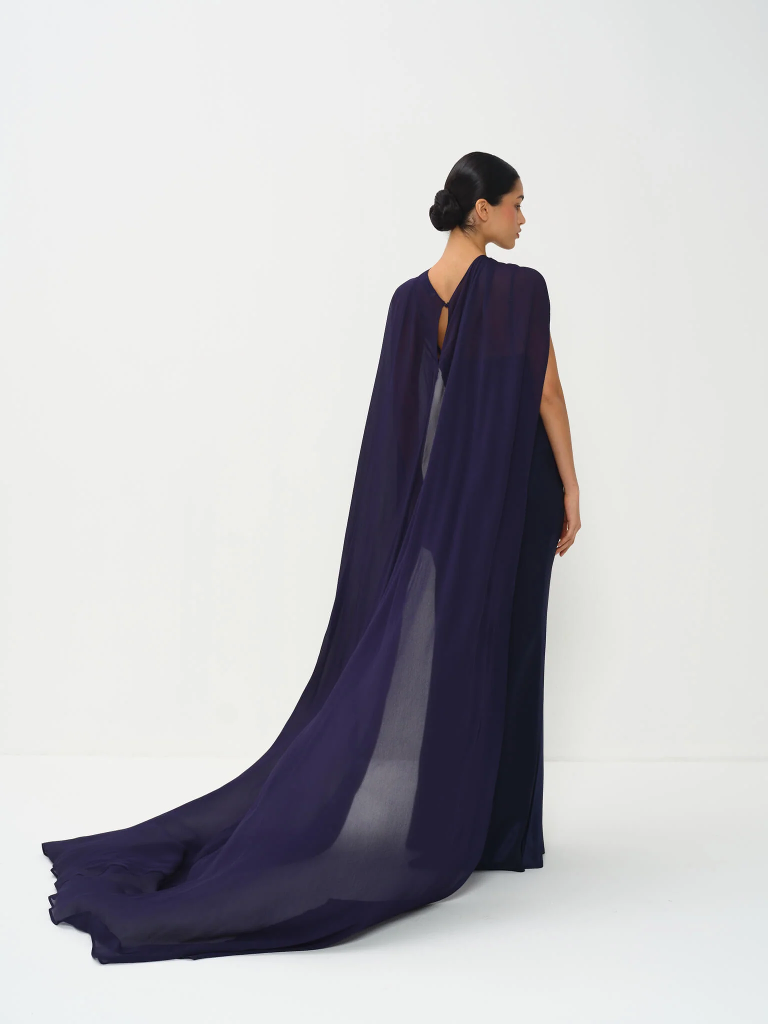 Siora Cape Gown in Naia™ Satin - Image 7