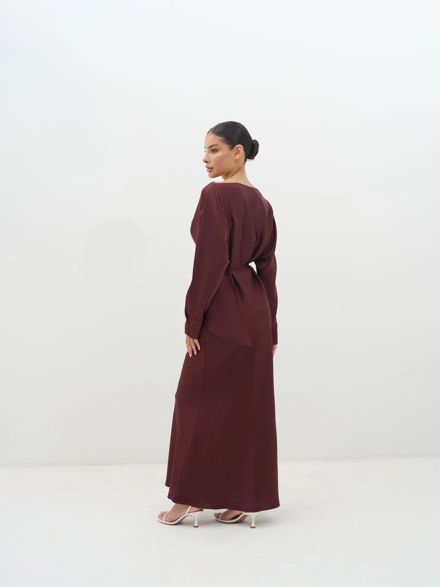 Tessa Top & Skirt Set in Satin - Image 15