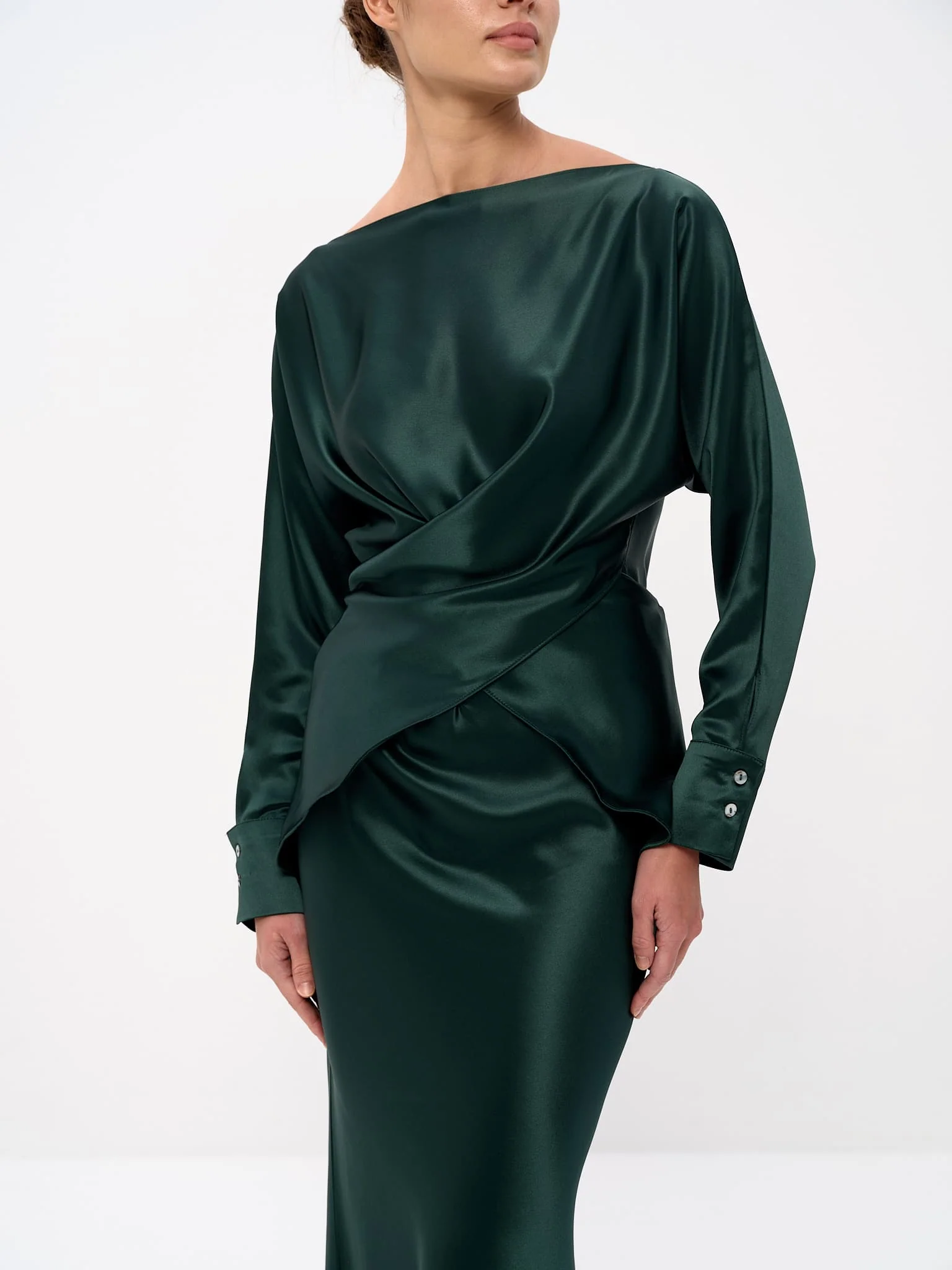 Tessa Top & Skirt Set in Satin - Image 18