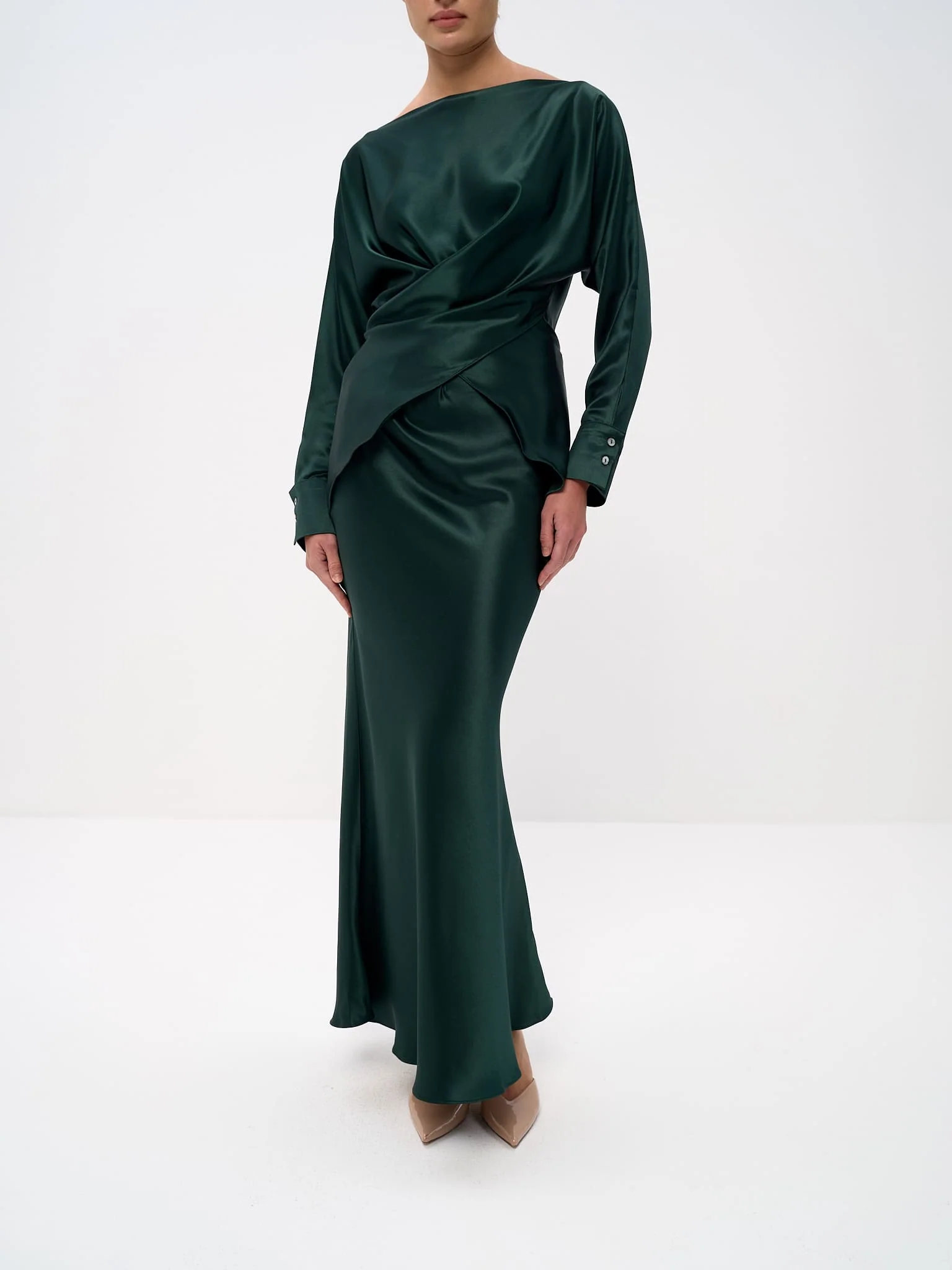 Tessa Top & Skirt Set in Satin - Image 19