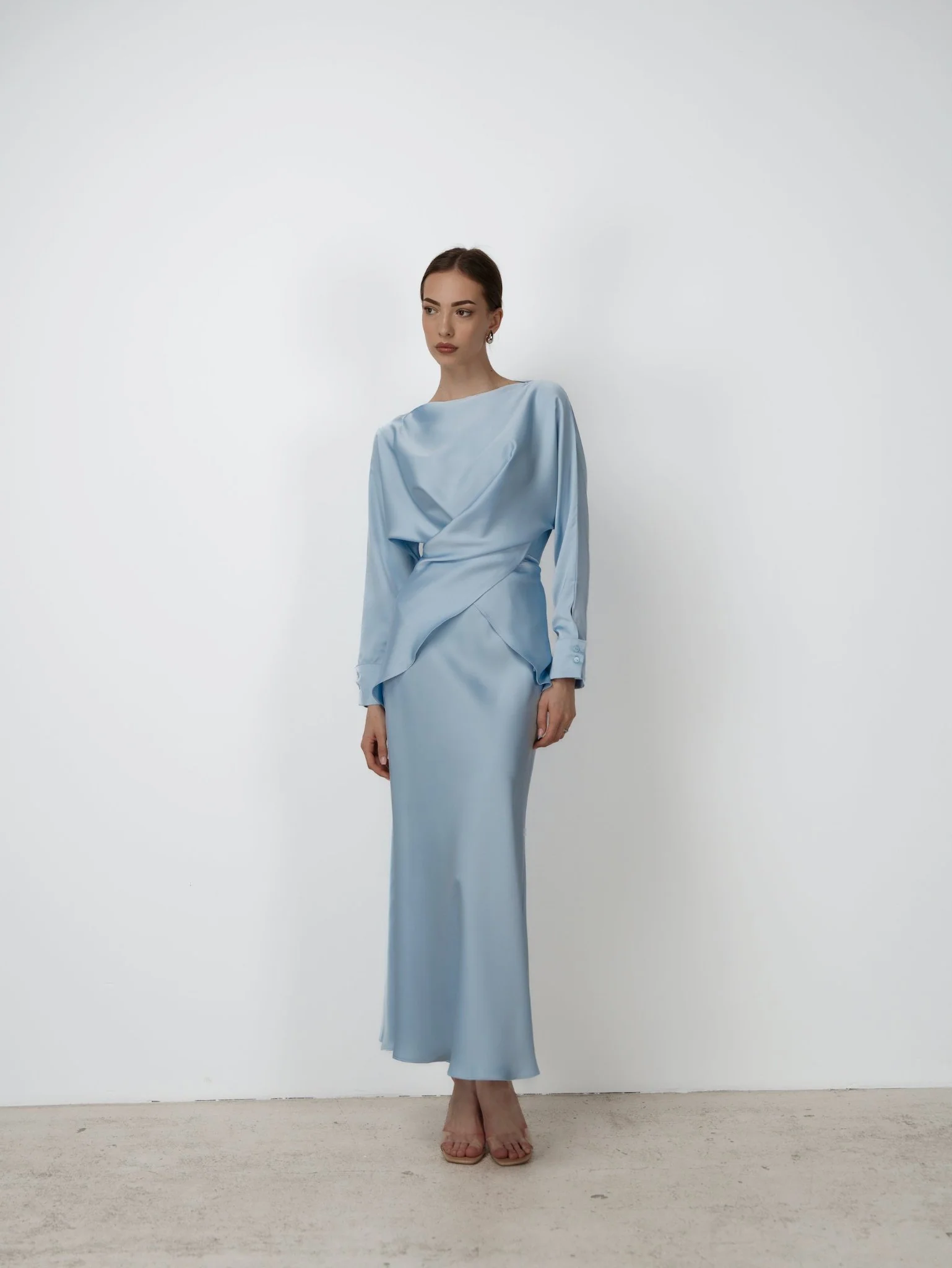 Tessa Top & Skirt Set in Satin - Image 28