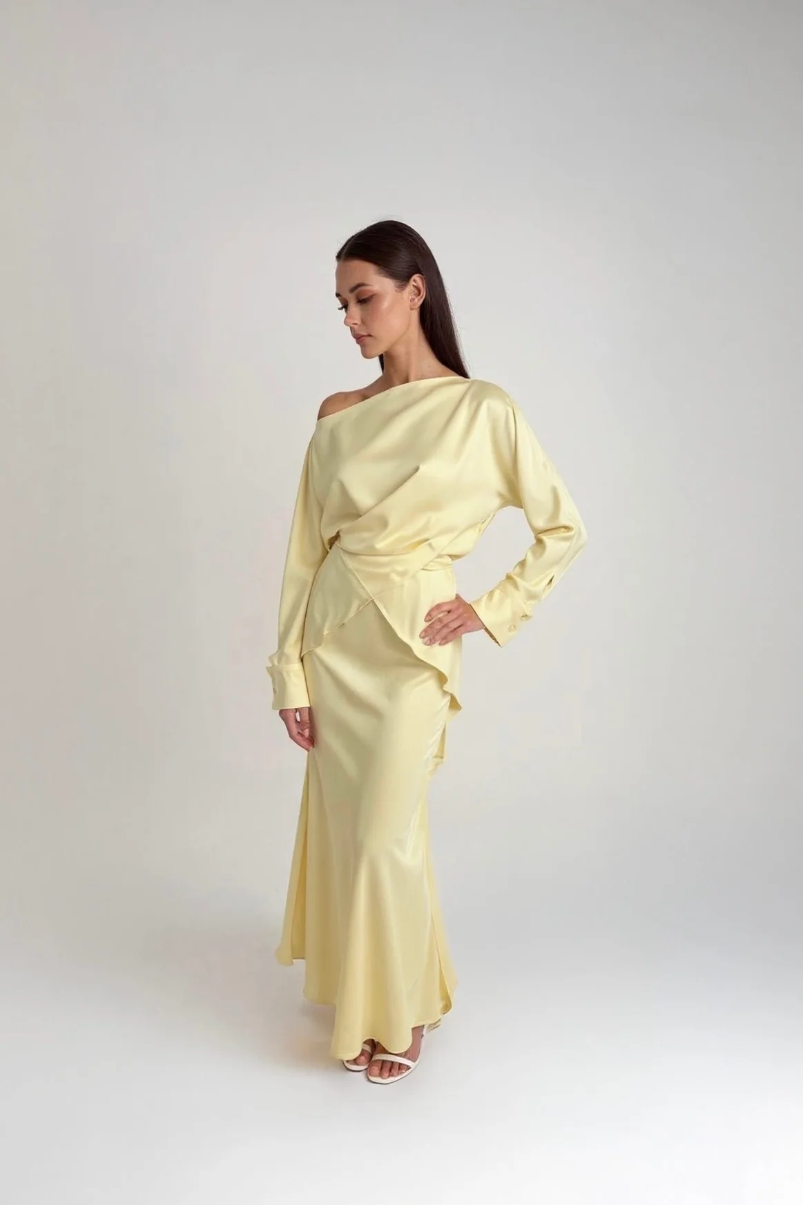 Tessa Top & Skirt Set in Satin - Image 29