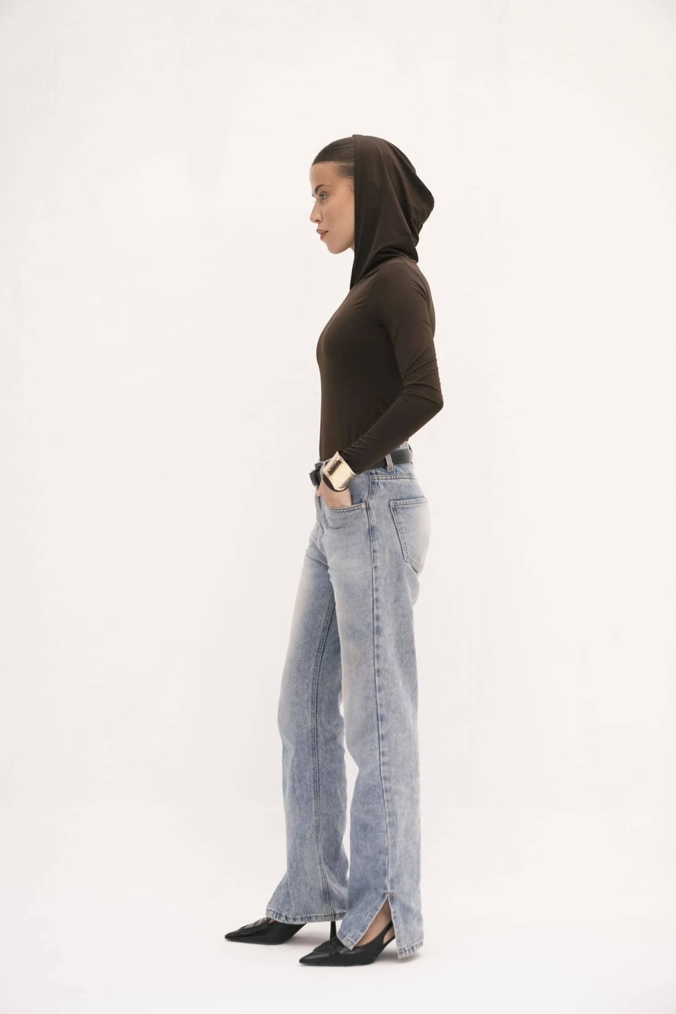 Urban Drape Hooded Long-Sleeve Top - Image 6